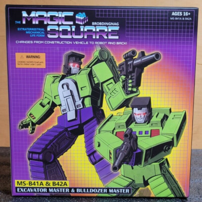 Magic Square MS-B41A Excavator Master+MS-B42A Bulldozer Master figure set