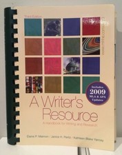 A Writer's Resource A Handbook for Writing and Research by