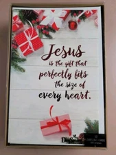 DaySpring Jesus Is The Gift That Fits 50 Christmas Boxed Cards w/ Envelopes KJV