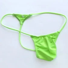 K450 G4501 Mens String Thong Contoured Pouch Small Triangle Back Swimsuit Tricot