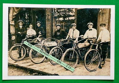 Found 4X6 PHOTO an Old THOR MOTORCYCLE RIDERS & DEALER Shop