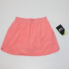 Slazenger Girl's Core Woven Golf Skirt in Salmon Pink Coral Color size S 7-8 NWT