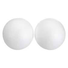 2 Pack White Foam Balls 5.9 Inch Polystyrene Foam Ball for Crafts