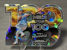 🔥TREY YESAVAGE 2025 Leaf Baseball Nation MLB Top 100 Cracked Ice /15 #JAYS!!!🔥
