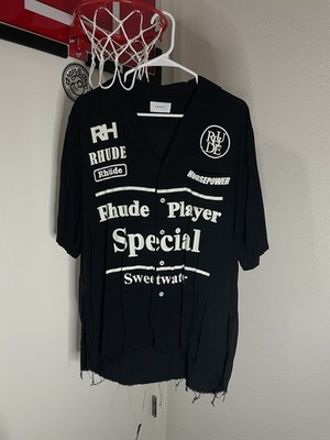 Rhude Racing Logo Collar Tee