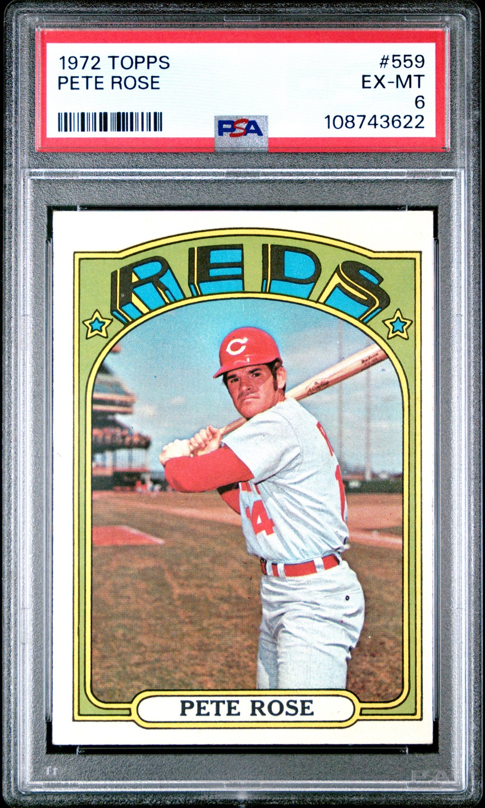 Pete Rose 1972 Topps #559 PSA 6