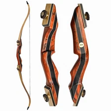 PMZ 60" Takedown Traditional Bow Recurve Hunting Bow for Adult Yorth 20-55lbs