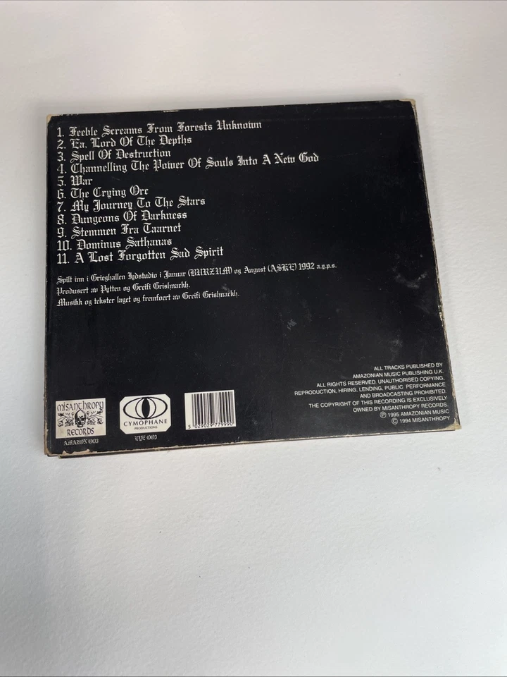 ASKE  - Amazon 003 / FYE 003 Norwegian Black Metal CD 1994 - Bild 2 von 4