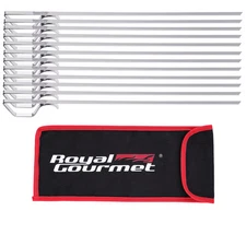 Royal Gourmet 13-Inch Flat Kebab Skewers Set
