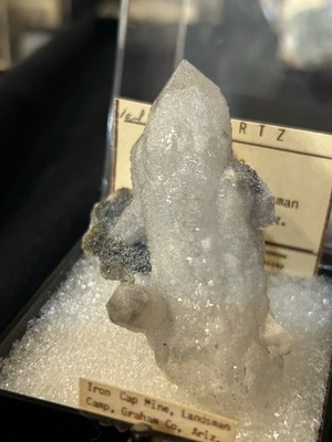 Quartz From Iron Cap Mine Landsman Camp Arizona  5.5x1 Centimeters
