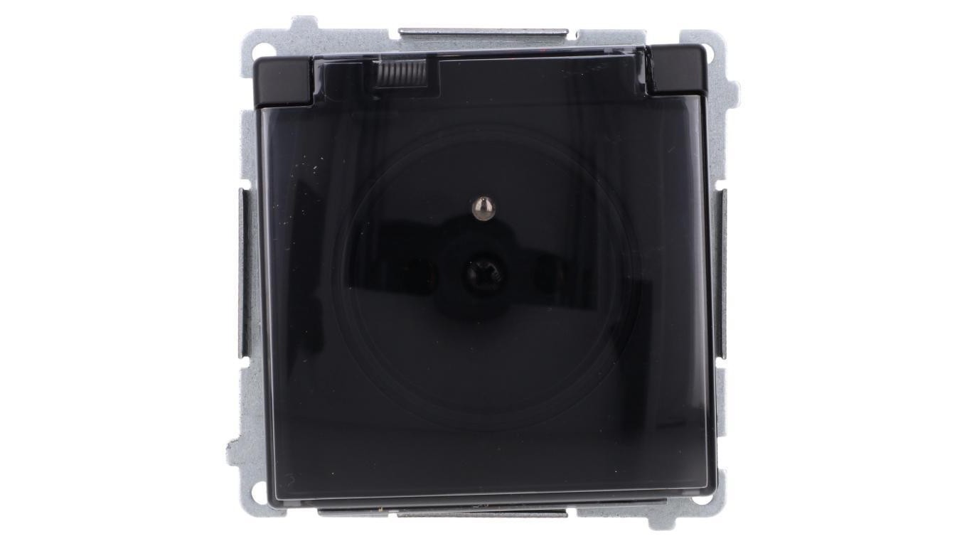 Plug socket with grounding, IP44 Simon basic BMGZ1B.01/49A
