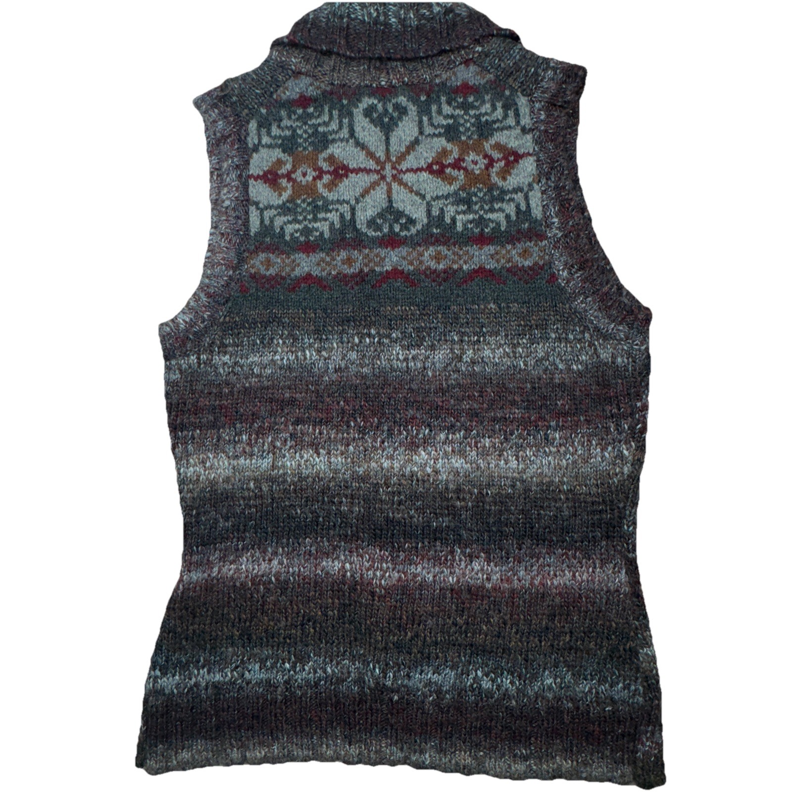 Woolrich Womens Small Button Down Wool Sweater Ve… - image 6