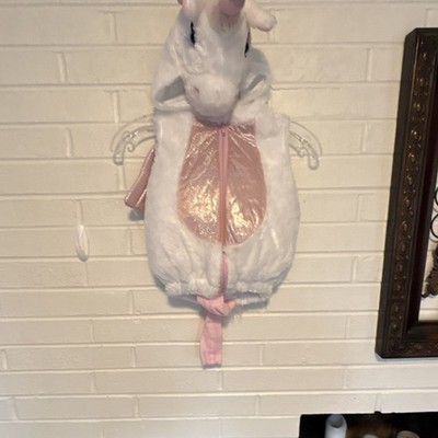 Unicorn Infant Costume Dream Play Imagine  Padded White Pink 6-9 Months