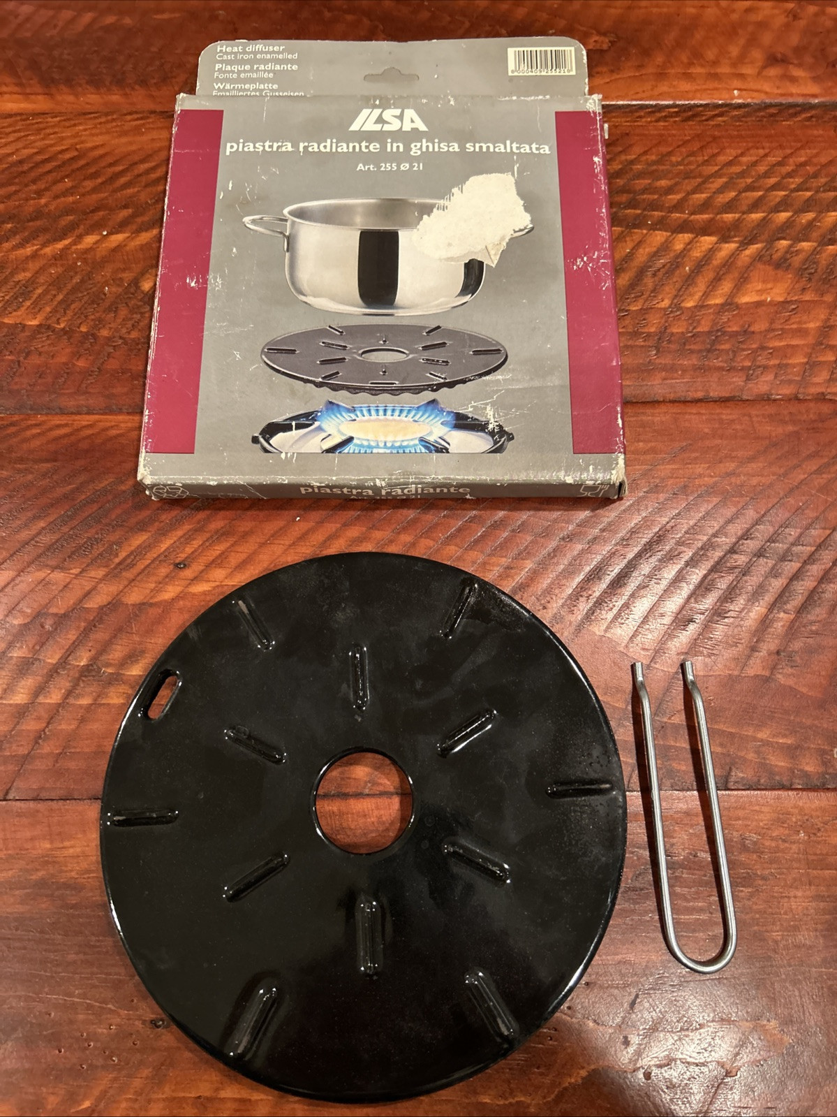 ILSA Heat Diffuser Stove Top Enameled Cast Iron 8.5&rdquo; Made 