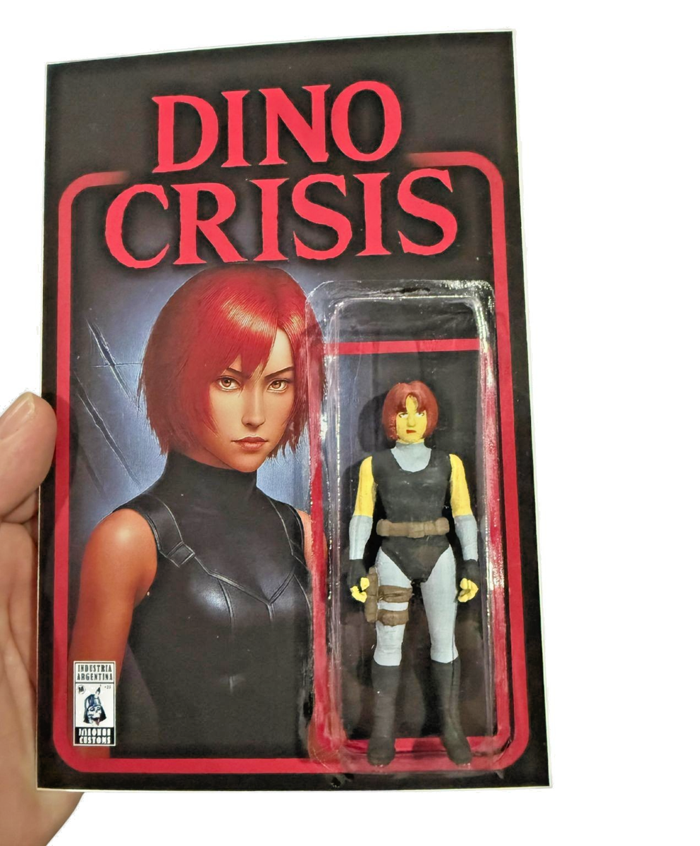 ジル レジーナVer VS ブレインサッカー リアルショックアクションフィギュア Dino Crisis Regina Action Figure Custom Retro Game Collectible