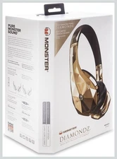 Monster Diamond Tears DIAMONDZ On Ear Headphones Limited Edition Rose Gold NEW