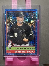 2025 Topps Heritage High Rookie Caleb Freeman Chrome Blue Sparkle #621 White Sox