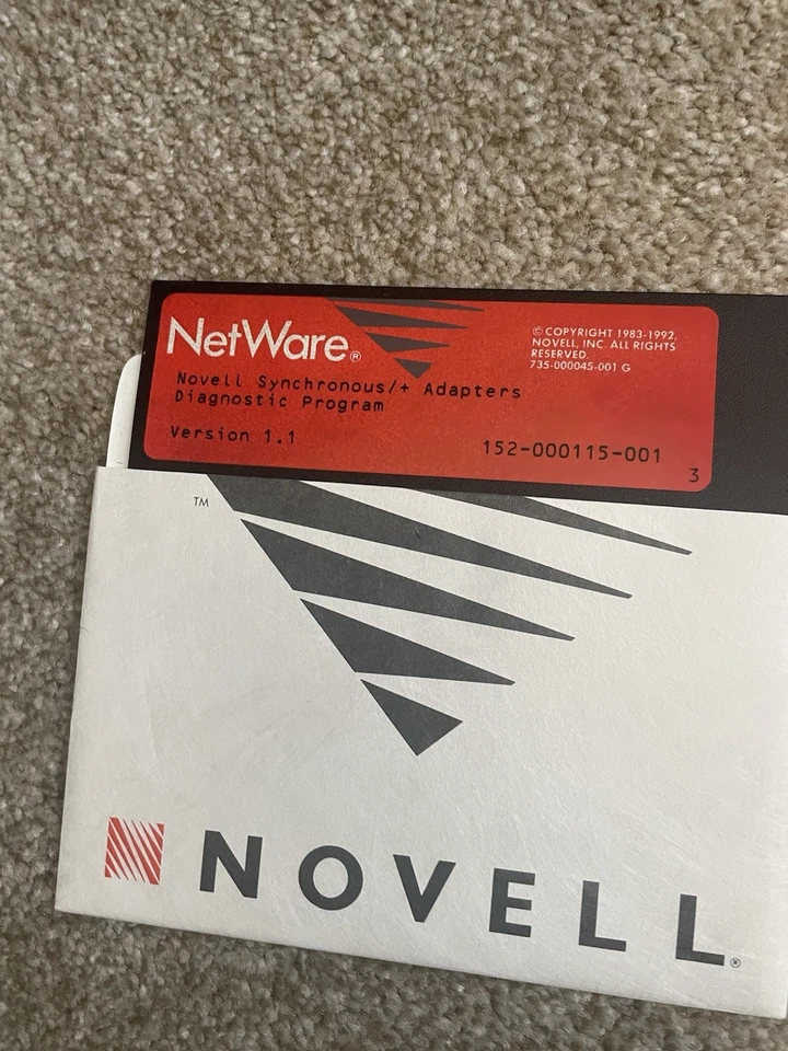 Novell Netware Synchronous Diagnostics 1.1 Installation Guide Disc - Image 2 of 3