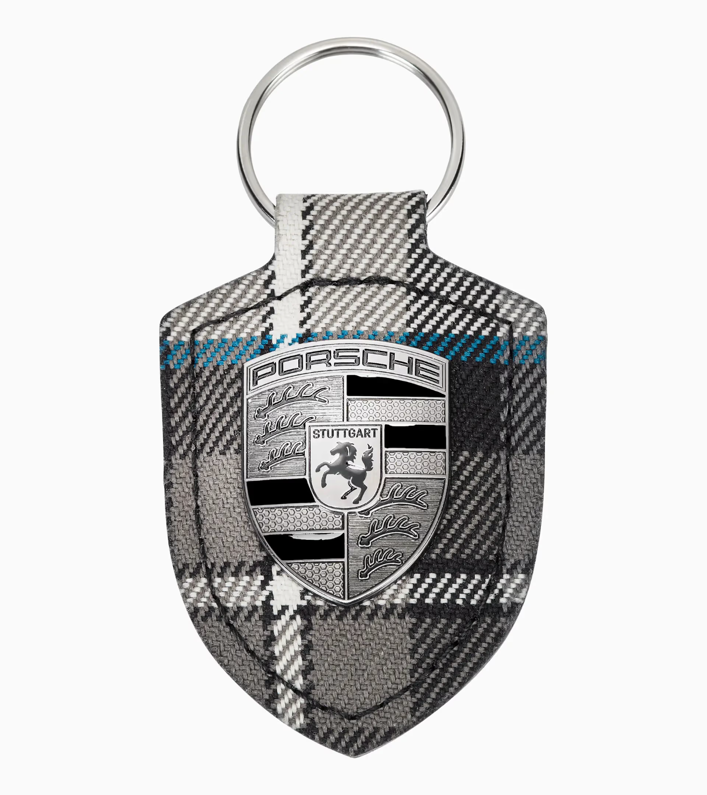 Houdsooth Key Rings OEM Porsche 911 Turbonite key chain ring pepita Houndstooth New 50th ...
