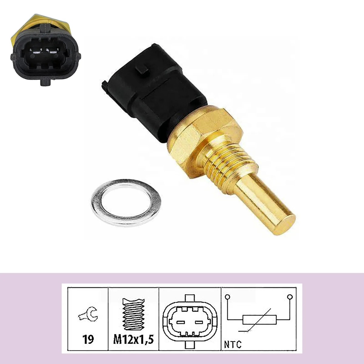 jude79 Coolant Temp Sensor For Jeep Cherokee Kj Wrangler Jk 2.8L 07-18