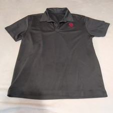 Port Authority Polo Shirt Mens Medium Gray Wild Wing Cafe Excellent Performance
