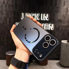 For iPhone 17 Pro Max 16 15 14 13 Mag Safe Shockproof Case Cover+Lens Protector