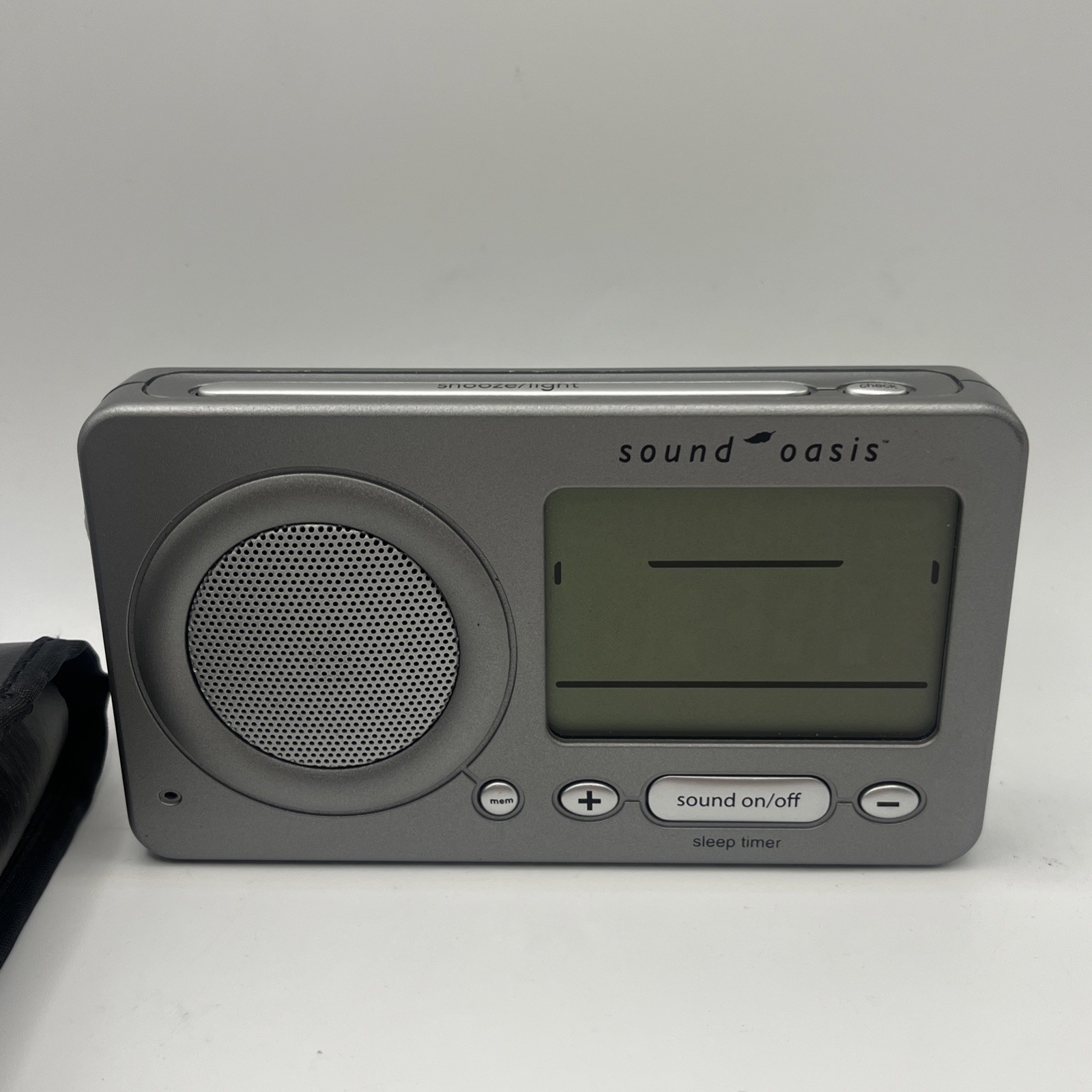 Sound Oasis Travel Sleep Sound Therapy System Alarm Clock Battery Operated