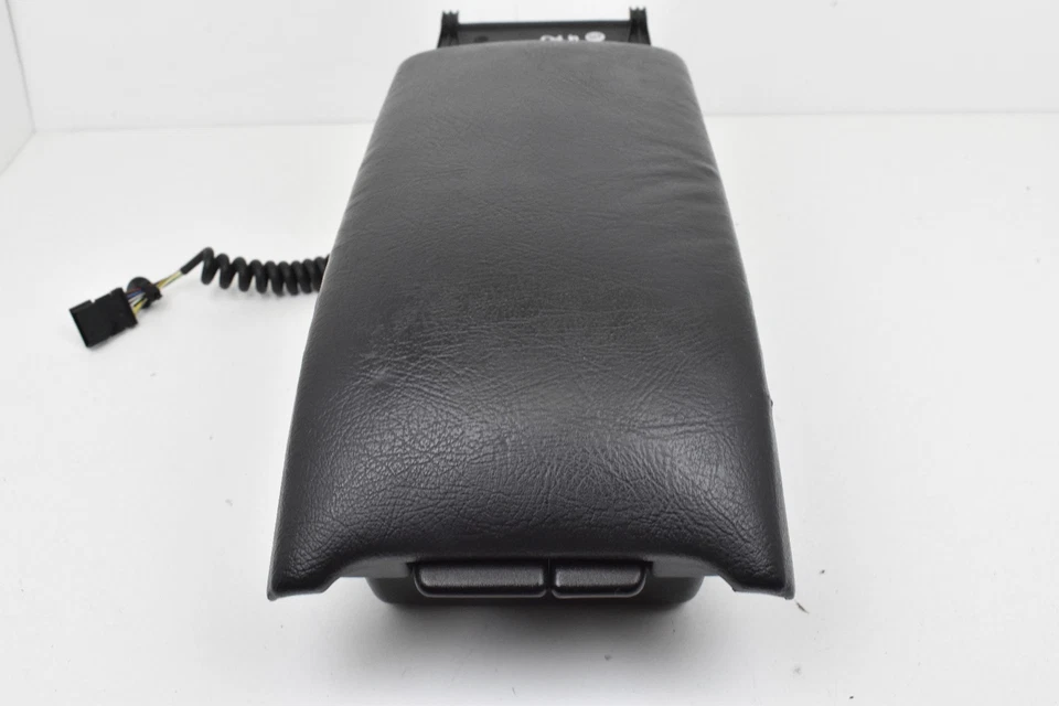 1998-2003 Mercedes-Benz CLK320 Center Console Black Leather Armrest Storage OEM - Image 3 of 4