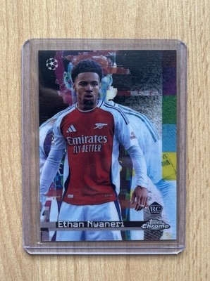 Topps UCC Chrome 2024/2025 | Ethan Nwaneri RC | White Noise Insert SSP 