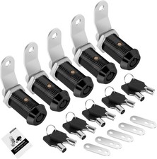 5 Pack Cabinet Lock with Keys, 1-1/8 Rv Storage Lock Keyed Alike, Rv Locks...