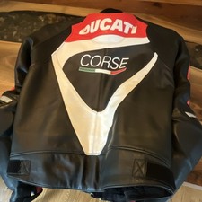 Dainese Ducati Performance Corse Men's Leather Jacket 56 F Y2K Vintage 90s Biker