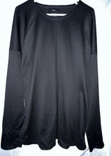 Nike Yoga Mens Black Dri Fit Crew Neck Long Sleeve Athletic Shirt Size XL NWT