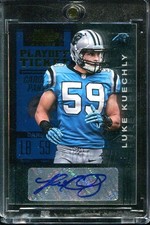 2012 Luke Kuechly Auto RC Panini Playoff Ticket #159 Silver Foil /99 Panthers