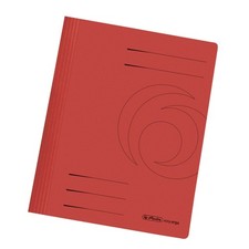 Herlitz A4 Manilla Folded Flat File - Red Pack of 10 