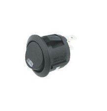 3pcs Rocker switch ON-OFF 19.8mm, 6A/250Vac, fixed, 3pins. SP3T, black, red LED