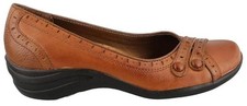 Hush Puppies Mujer Burlesque Cuero Tostado, Talla Estrecha, Nuevo