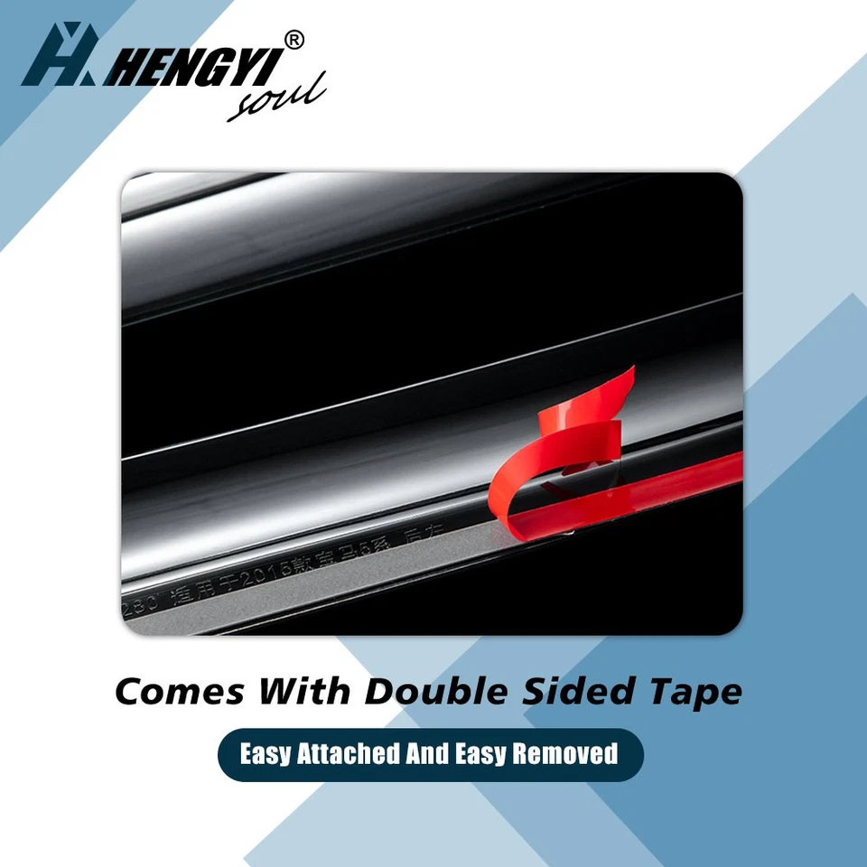 Protector de lluvia para visera de ventana estilo Mugen JDM fuera de canal para Subaru WRX STI 2015-2021 Foto 3 de 4