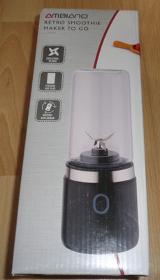 AMBIANO  Akku Retro Smoothie Maker to go,370 ml,NEU!