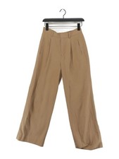 Everlane Women's Suit Trousers UK 6 Tan Lyocell Modal with Cotton Dress Pants