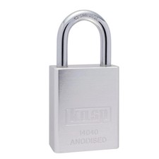 Image of Kasp Security 140 Solid Aluminium Padlock 38mm Anodised 14040SILD