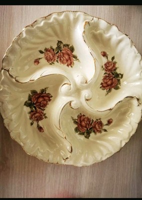 Servierplatte, Snackteller,mit Blumen,Lefard, England Collection