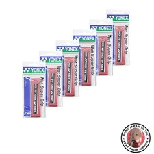 New YONEX Wet Super Grip 1 Grip per Pack Set of 6 Wine Red AC103-037-6SET