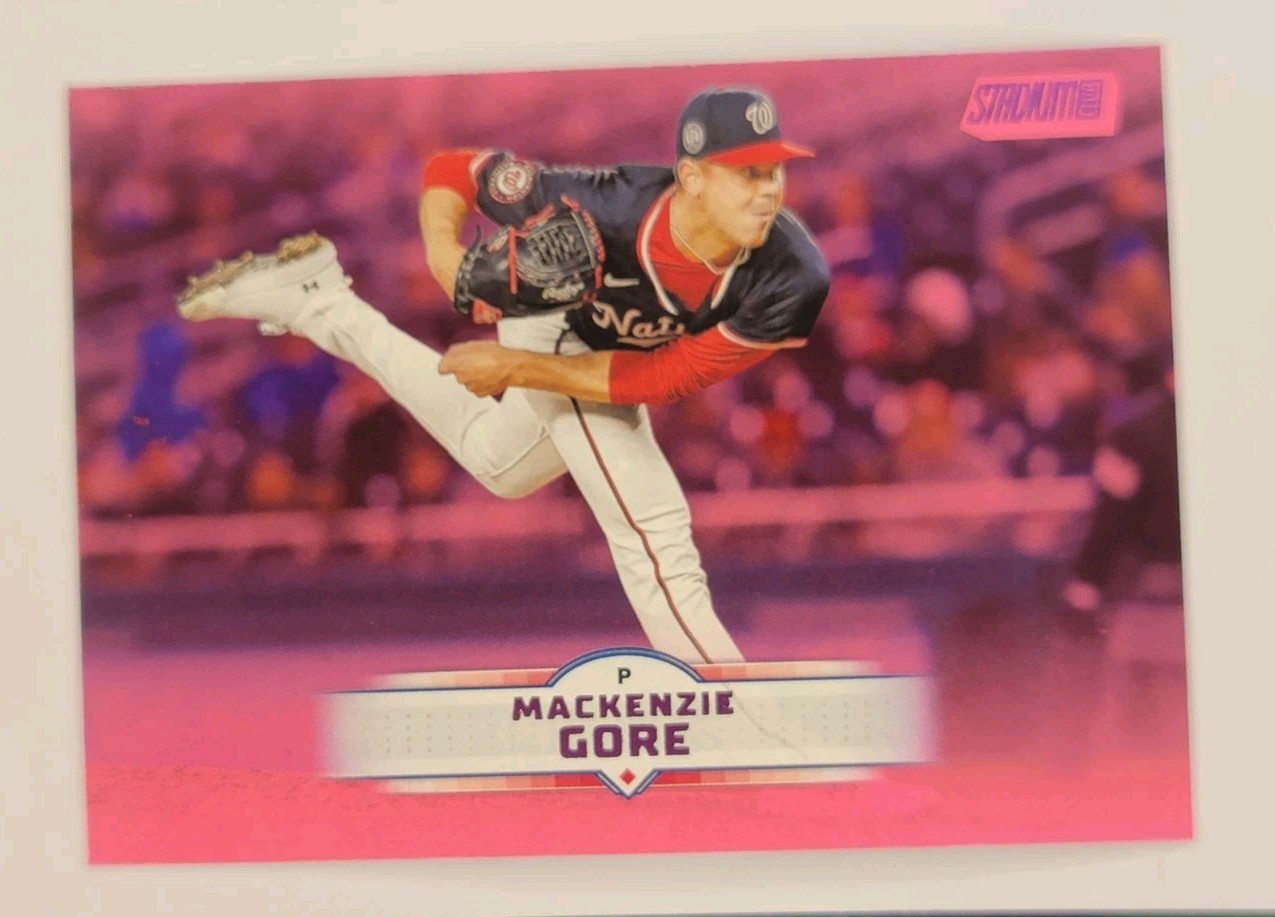2025 Topps Stadium Club Mackenzie Gore Pink Foil #178 Nationals