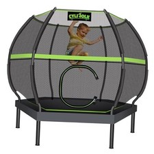 Trampoline for Kids, Heavy Duty Recreational Trampolines 7 FT Fluorescent Green