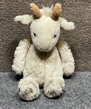 Jellycat Bashful Goat 12" Cream Textured Stuffed Animal Plush Retired