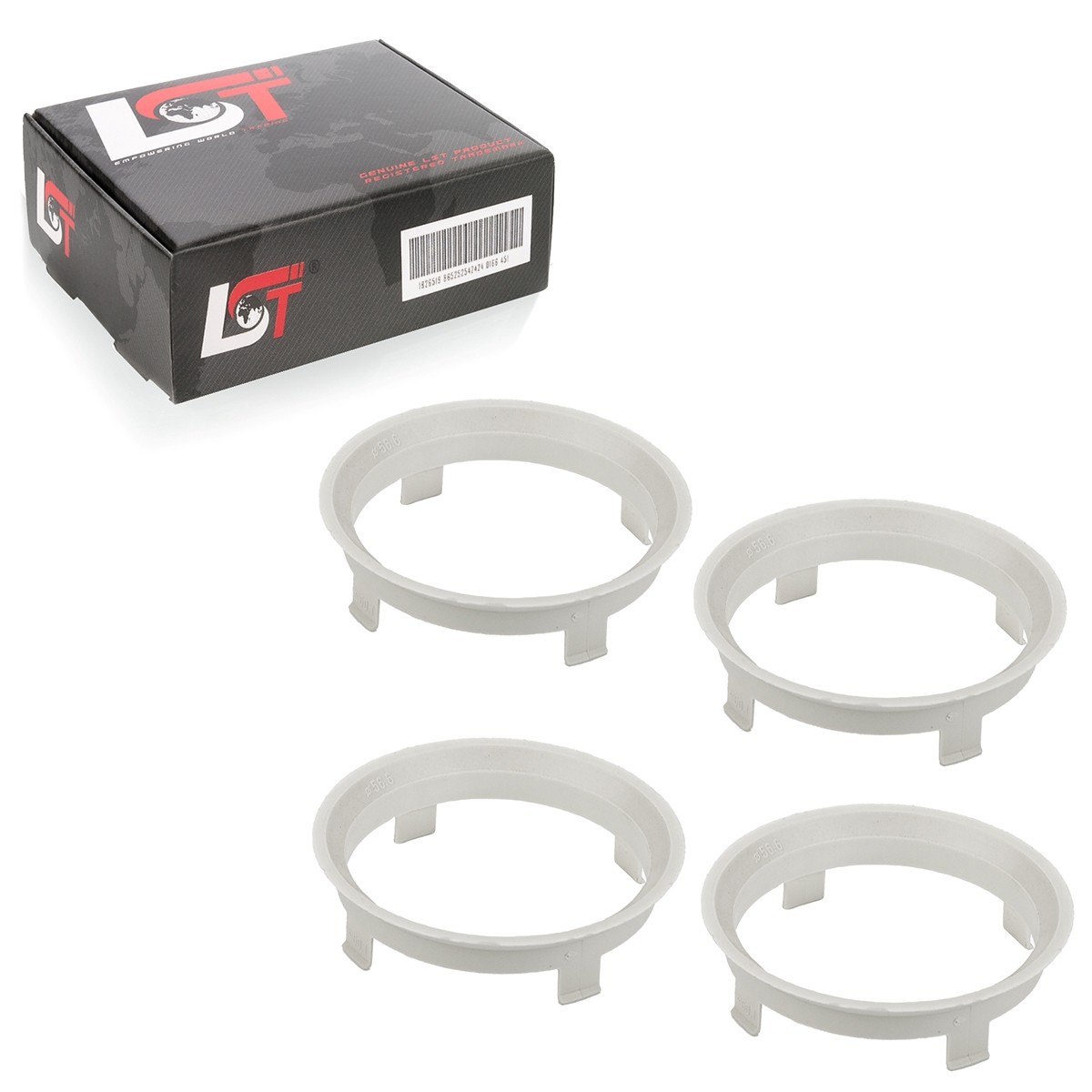 4X Distance Rings Centering Rings For Fiat Ø 56.6 Mm - Ø 60.1 Mm