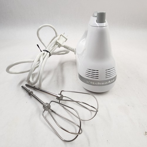 KitchenAid KHM5APWH7 White Ultra Power 5 Speed Hand Mixer w/ Beaters -TESTED