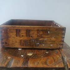 Vintage Rolls Royce Crewe motor car factory small oak wooden tool box