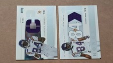 2002-HONOR ROLL-RANDY MOSS CLUTCH PERFORMERS & UP & COMING GAME WORN JERSEYS