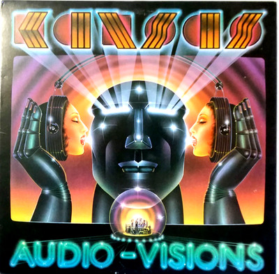 KANSAS - Audio-Visions - LP 1980 Kirshner  FZ 36588 LYRICS STERLING PRESSING